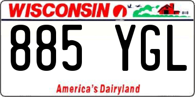 WI license plate 885YGL