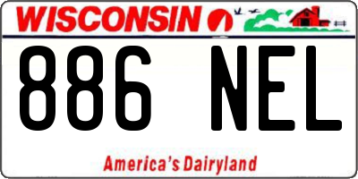 WI license plate 886NEL