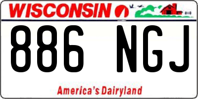 WI license plate 886NGJ