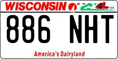 WI license plate 886NHT