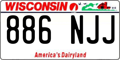 WI license plate 886NJJ