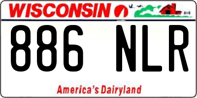 WI license plate 886NLR
