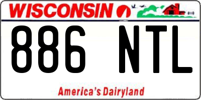 WI license plate 886NTL