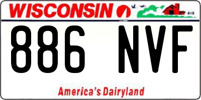 WI license plate 886NVF
