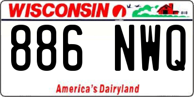 WI license plate 886NWQ