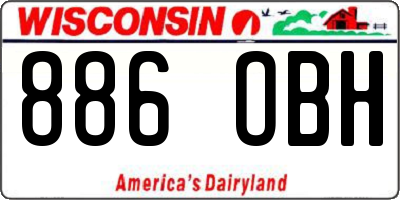 WI license plate 886OBH