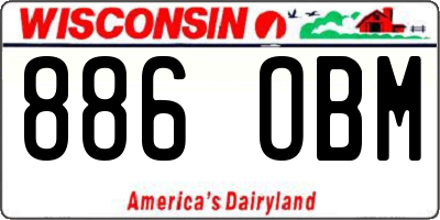 WI license plate 886OBM