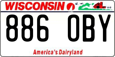 WI license plate 886OBY