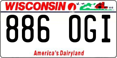 WI license plate 886OGI