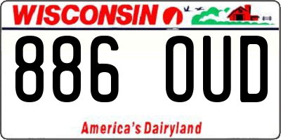 WI license plate 886OUD