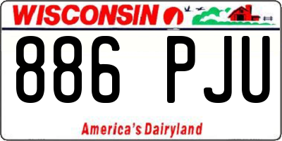 WI license plate 886PJU