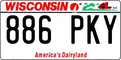 WI license plate 886PKY