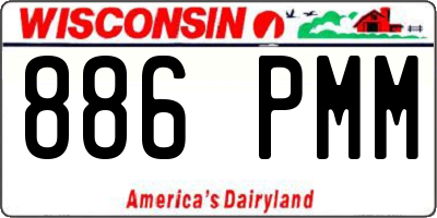 WI license plate 886PMM