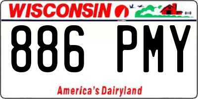 WI license plate 886PMY