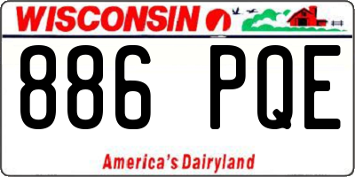 WI license plate 886PQE