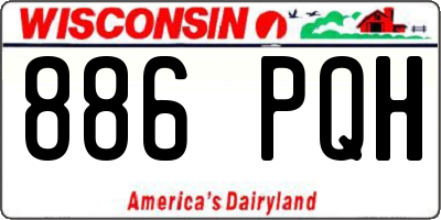 WI license plate 886PQH