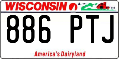 WI license plate 886PTJ