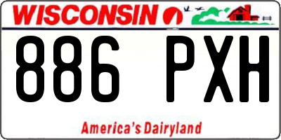 WI license plate 886PXH