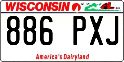 WI license plate 886PXJ