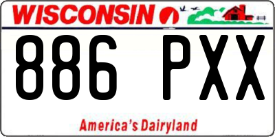 WI license plate 886PXX