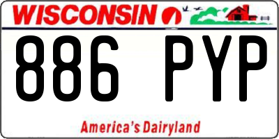WI license plate 886PYP