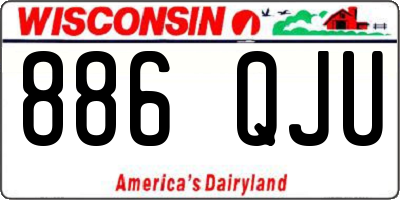 WI license plate 886QJU
