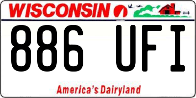 WI license plate 886UFI