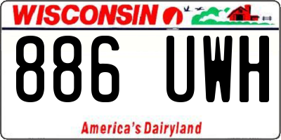 WI license plate 886UWH