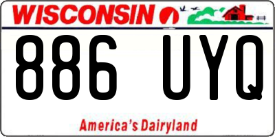 WI license plate 886UYQ
