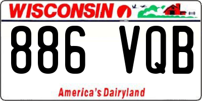WI license plate 886VQB