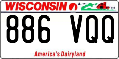 WI license plate 886VQQ