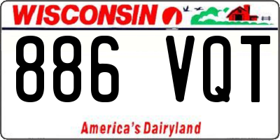 WI license plate 886VQT