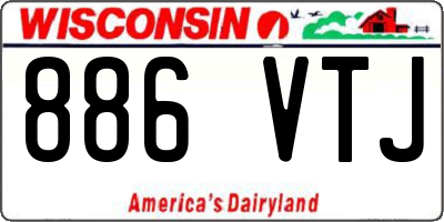 WI license plate 886VTJ