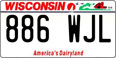 WI license plate 886WJL
