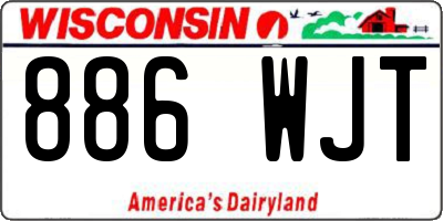 WI license plate 886WJT