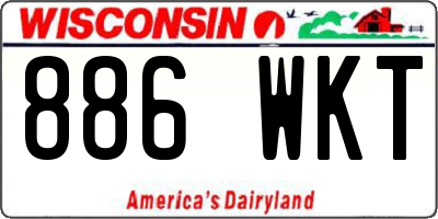WI license plate 886WKT
