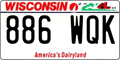 WI license plate 886WQK