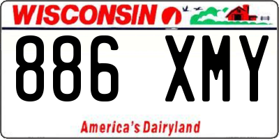 WI license plate 886XMY