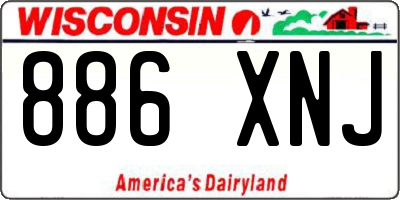 WI license plate 886XNJ