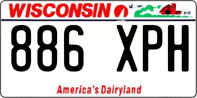 WI license plate 886XPH