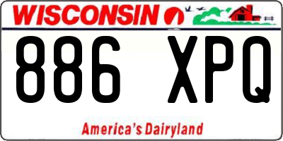 WI license plate 886XPQ