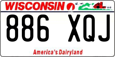WI license plate 886XQJ