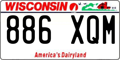 WI license plate 886XQM