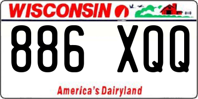 WI license plate 886XQQ
