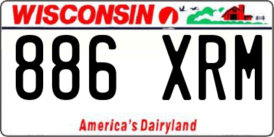 WI license plate 886XRM