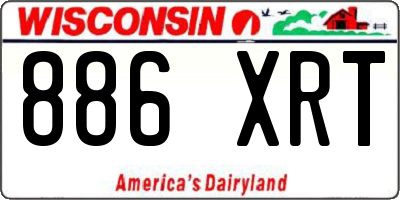 WI license plate 886XRT