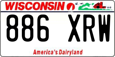 WI license plate 886XRW