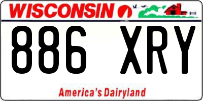 WI license plate 886XRY