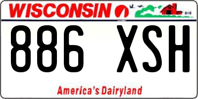 WI license plate 886XSH