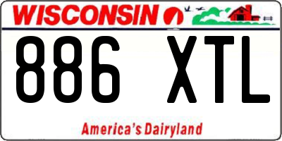 WI license plate 886XTL
